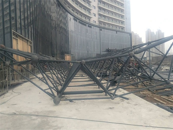 和龙万豪酒店雨棚网架
